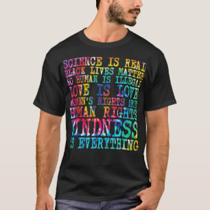Wissenschaft ist wahrer schwarzer Lebensunterhalt T-Shirt