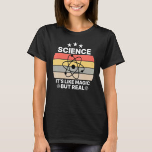 Wissenschaft ist wie Magie, aber echt lustig Retro T-Shirt