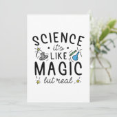 Wissenschaft ist wie Magie, aber real Dankeskarte (Stehend Vorderseite)