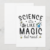 Wissenschaft ist wie Magie, aber real Dankeskarte (Vorne/Hinten)