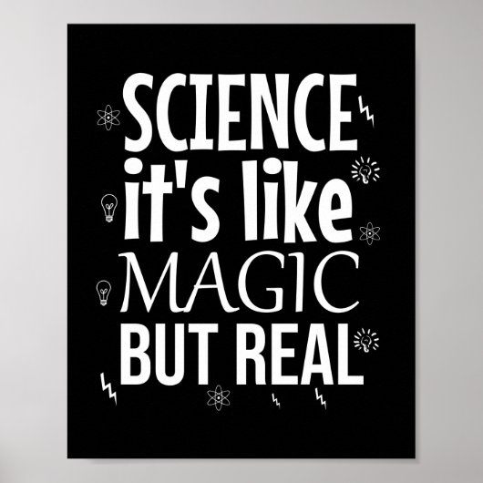Wissenschaft ist wie Magie, aber real Poster (Vorne)