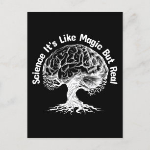 Wissenschaft ist wie Magie, aber real Postkarte