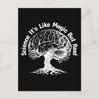 Wissenschaft ist wie Magie, aber real Postkarte