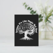 Wissenschaft ist wie Magie, aber real Postkarte (Stehend Vorderseite)