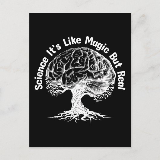 Wissenschaft ist wie Magie, aber real Postkarte (Vorderseite)