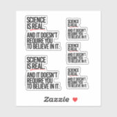 WISSENSCHAFT IST WIRKLICH AUFKLEBER (Blatt)