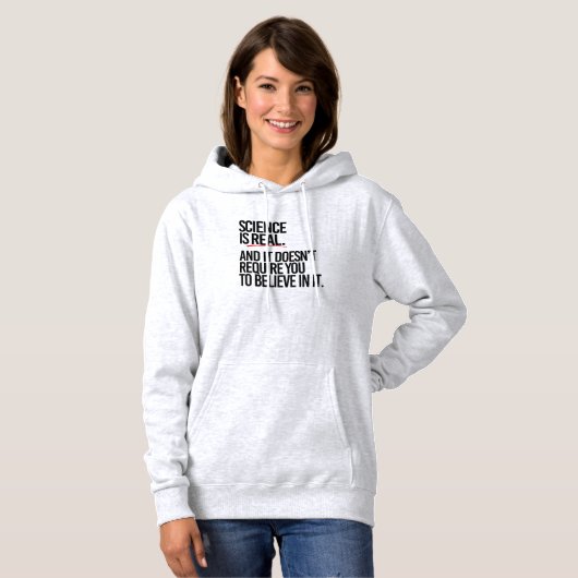 WISSENSCHAFT IST WIRKLICH HOODIE (Vorne ganz)