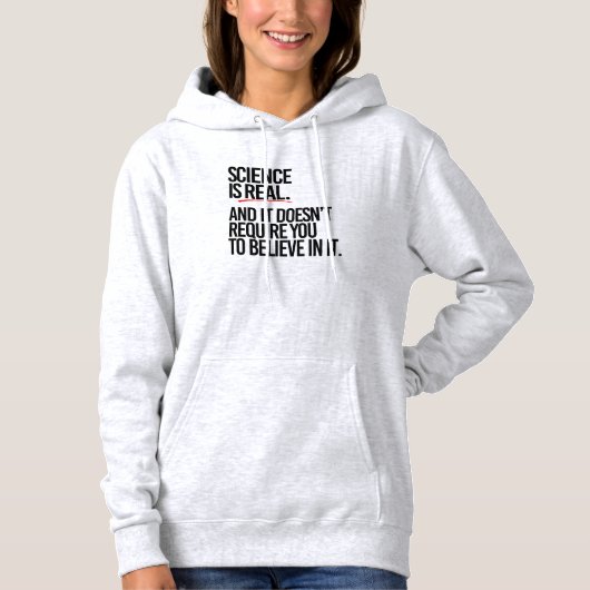 WISSENSCHAFT IST WIRKLICH HOODIE (Vorderseite)