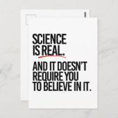 WISSENSCHAFT IST WIRKLICH POSTKARTE (Vorne/Hinten)