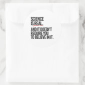 WISSENSCHAFT IST WIRKLICH RUNDER AUFKLEBER (Tasche)