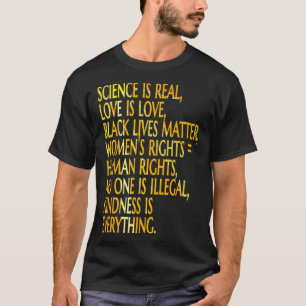 WISSENSCHAFT IST WIRKLICH SCHWARZE LEBEN SONNE GIB T-Shirt