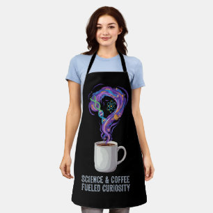 Wissenschaft & Kaffee befeuerte Neugier Schürze
