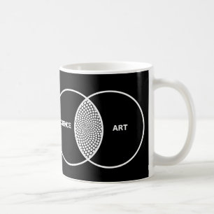 Wissenschaft/Kunst Venn Diagramm Kaffeetasse