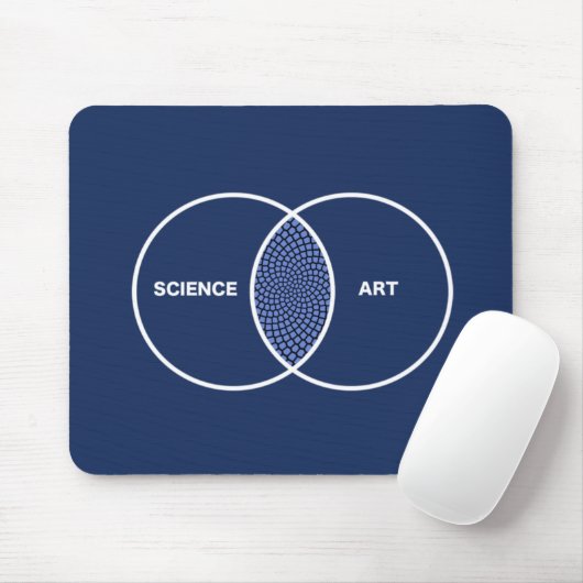 Wissenschaft/Kunst Venn Diagramm Mousepad (Mit Mouse)