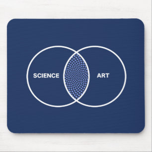 Wissenschaft/Kunst Venn Diagramm Mousepad