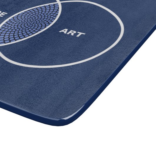 Wissenschaft/Kunst Venn Diagramm Schneidebrett (Ecke)