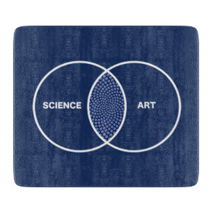 Wissenschaft/Kunst Venn Diagramm Schneidebrett
