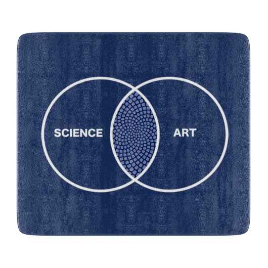 Wissenschaft/Kunst Venn Diagramm Schneidebrett (Vorderseite)
