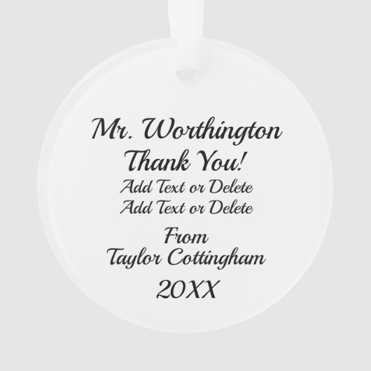 Wissenschaft - Lehrer - Ornament (Rückseite)