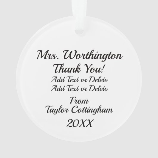 Wissenschaft - Lehrer - Ornament (Rückseite)