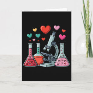 Wissenschaft Liebe Herzen Stem Lehrer Valentinstag Karte