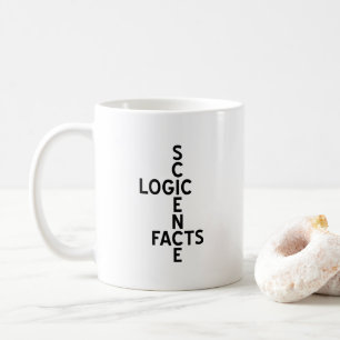 Wissenschaft - Logik - Fakten Kaffeetasse