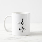 Wissenschaft - Logik - Fakten Kaffeetasse (Links)