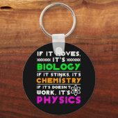 Wissenschaft Lover bewegt Biologie Stinks Chemie Schlüsselanhänger (Vorderseite)