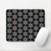 Wissenschaft Lover Black and Red Atom Mousepad (Mit Mouse)