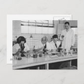 Wissenschaft machen - Vintages Foto Postkarte (Vorne/Hinten)