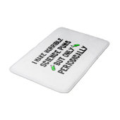 Wissenschaft macht regelmäßig ein Wortspiel Badematte (Schrägansicht)