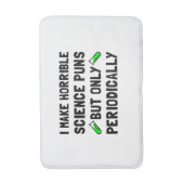 Wissenschaft macht regelmäßig ein Wortspiel Badematte (Vorderseite Vertikal)