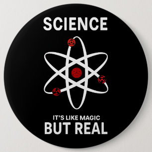 Wissenschaft mag eine Magie, aber real. Geschenk f Button