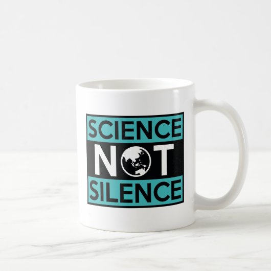 Wissenschaft nicht Schweigen Kaffeetasse (Rechts)