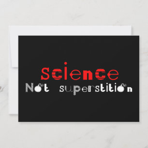 Wissenschaft nicht Superstil Einladung