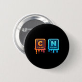 Wissenschaft Periodensystem 67 Meme Ästhetik Lusti Button (Vorne & Hinten)