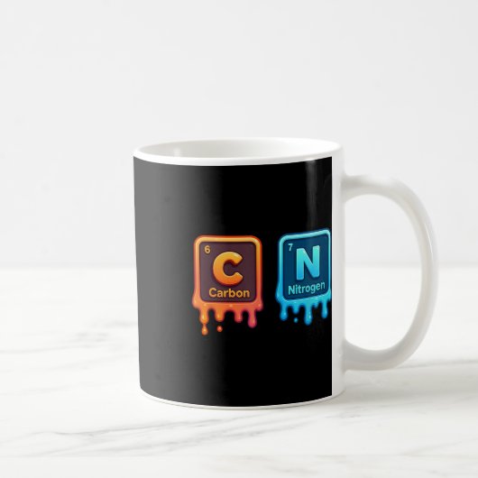 Wissenschaft Periodensystem 67 Meme Ästhetik Lusti Kaffeetasse (Rechts)