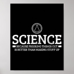 Wissenschaft Physik Chemie Nerd Lustiger Spruch Sc Poster