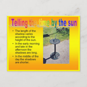 Wissenschaft, Physik, Die Zeit durch die Sonne red Postkarte
