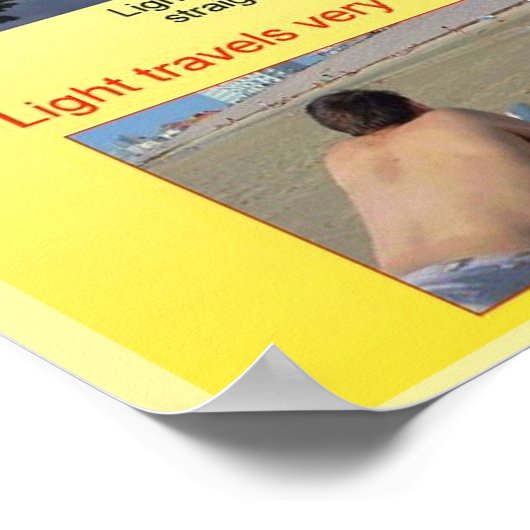 Wissenschaft, Physik, Eigenschaften des Lichts Poster (Ecke)