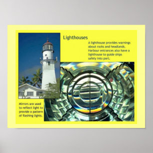 Wissenschaft, Physik, Leuchtturm Poster