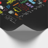 Wissenschaft Physik Mathematik Chemie Biologie Ast Geschenkpapier (Ecke)