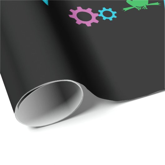 Wissenschaft Physik Mathematik Chemie Biologie Ast Geschenkpapier (Rolleneckpunkt)