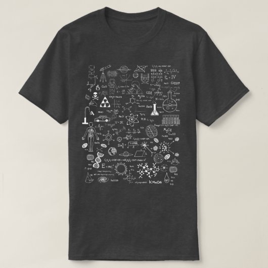 Wissenschaft Physik Mathematik Chemie Biologie Ast T-Shirt (Design vorne)