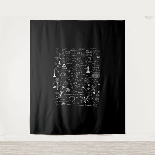 Wissenschaft Physik Mathematik Chemie Biologie Ast Wandteppich (Vorderseite)