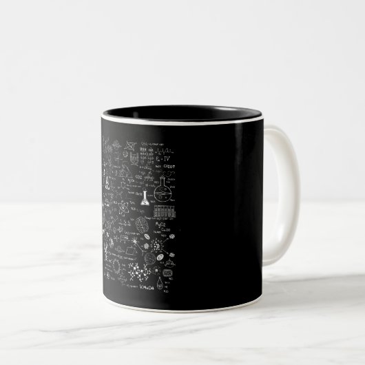 Wissenschaft Physik Mathematik Chemie Biologie Ast Zweifarbige Tasse (VorderseiteRechts)
