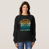Wissenschaft Physik Nerd Denk wie ein Proton Bleib Sweatshirt (Vorne ganz)