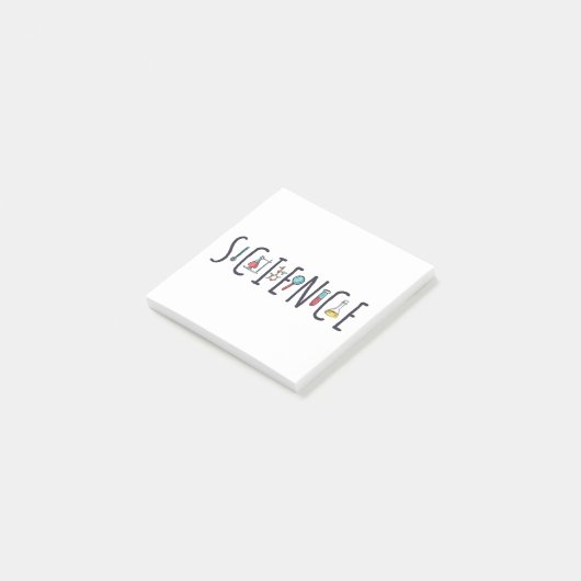 Wissenschaft Post-it Klebezettel (angewinkelt)