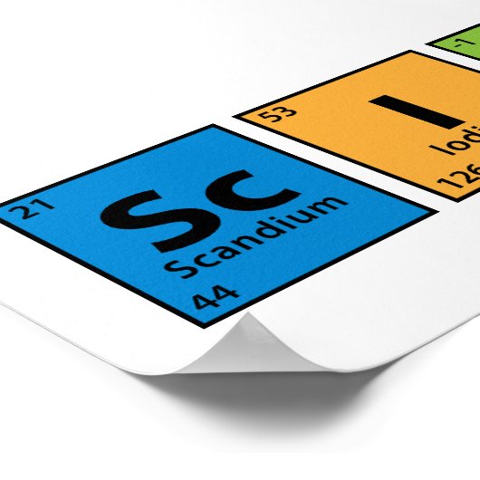 Wissenschaft Poster (Ecke)