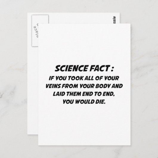 Wissenschaft Postkarte (Vorne/Hinten)